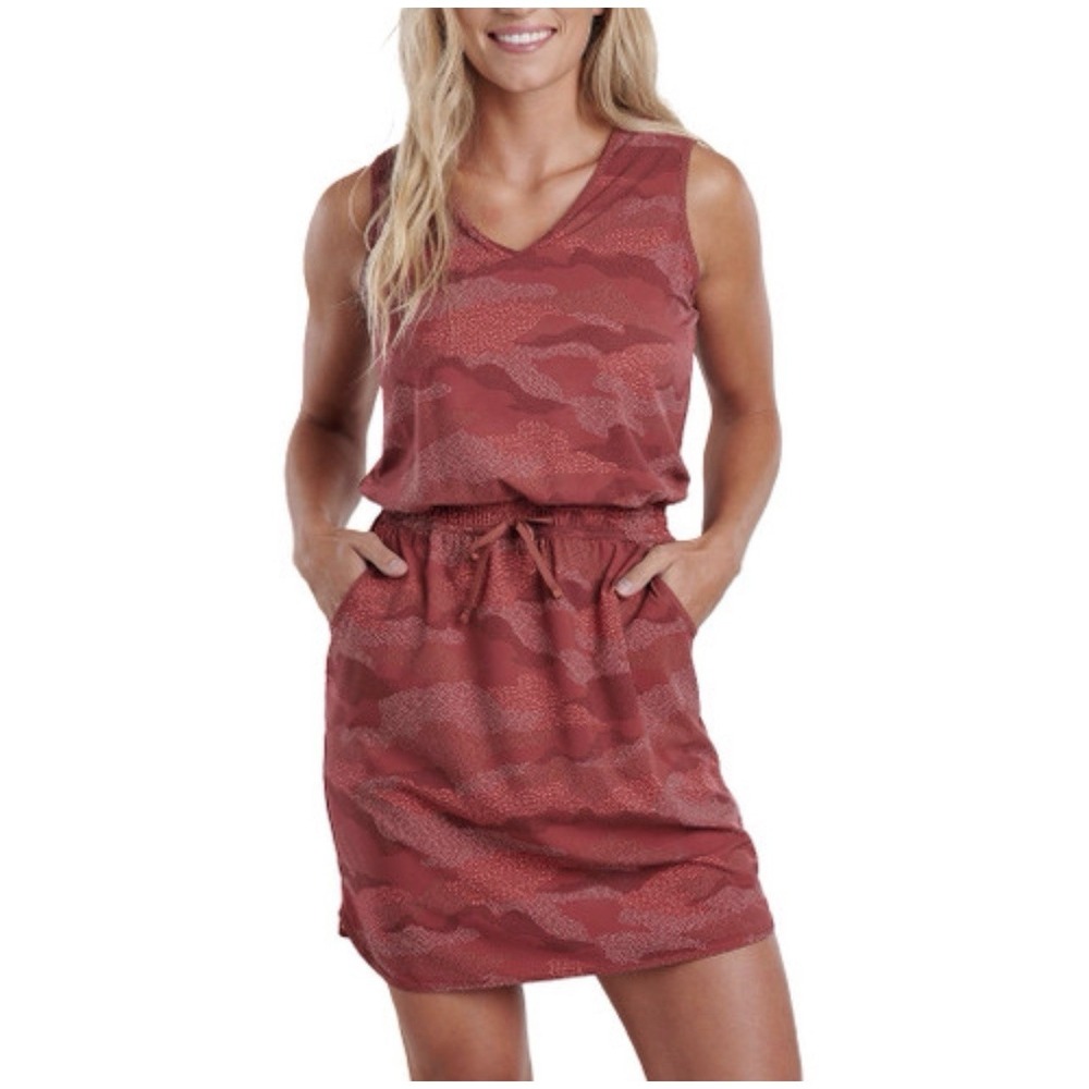 NWT Kuhl Vantage Dress Women Tank‎ Drawstring Pocket Outdoor Hike UPF 50+ Sz XS